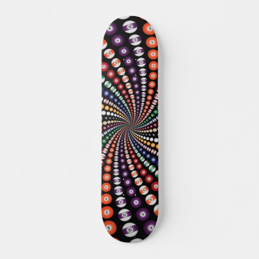 Billard / Ballons de piscine Spirale : Skateboard (Devant)