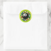 BILLARD BALLS RONDE STICKER (Tas)