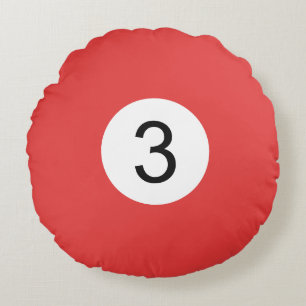 Billard Boul #3 Rond Kussen