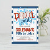 Billard de base-ball Invitation Anniversaire (Debout devant)