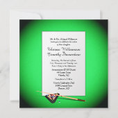 Billard Faire-part de mariage à thème (Devant)