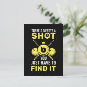 Billard King Funny 8 Ball Quote Briefkaart (Staand voorkant)