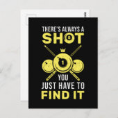 Billard King Funny 8 Ball Quote Briefkaart (Voorkant / Achterkant)