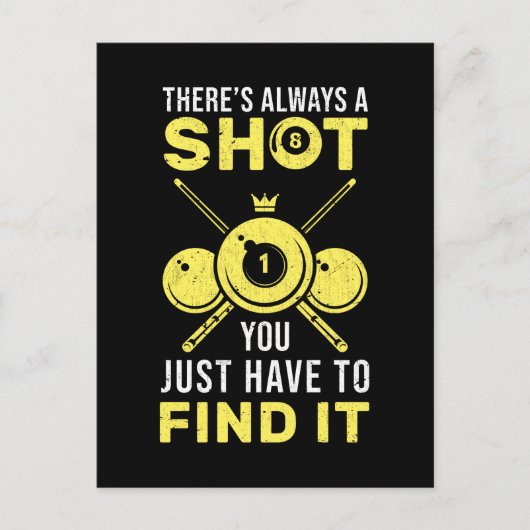 Billard King Funny 8 Ball Quote Briefkaart (Voorkant)