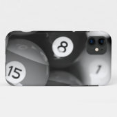 Billard noir et blanc Iphone 5 Coque (Dos (Horizontal))