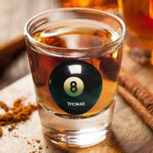 Billard Pool Huit Bal Verre de tir personnalisé