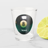 Billard Pool Huit Bal Verre de tir personnalisé (Devant)