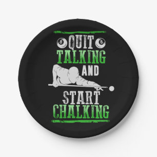 Billard Style Papieren Bordje