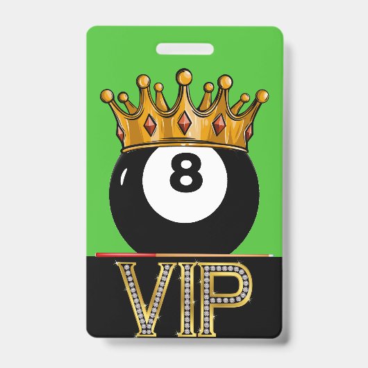 Billard VIP - Badge Lanyard Snooker (Avant)