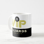 Billard VIP Customisé Coffee Mug (Devant gauche)