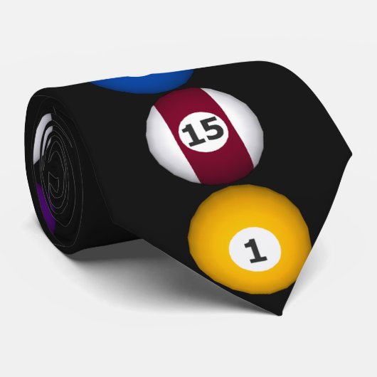 Billards : Boules de piscine : Cravate faite sur (Roulé)