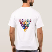 Billards/boules de piscine - T-shirt blanc (Dos)