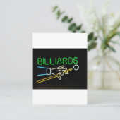 billards briefkaart (Staand voorkant)