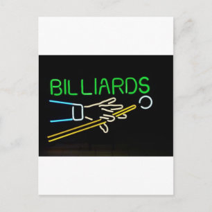 billards briefkaart