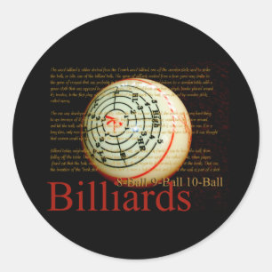 Billards Ronde Sticker