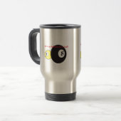Billards Travel Mug. Reisbeker (Voorkant links)