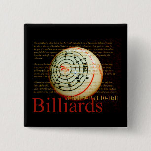 Billards Vierkante Button 5,1 Cm