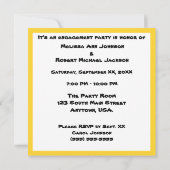 Billboard Announcement Engagement Party Kaart (Achterkant)