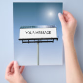 Billboard Flyer met zonne-energie (Hand)