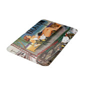 Billboard Painters in Winter van Stevan Dohanos Badmat (Gekanteld)