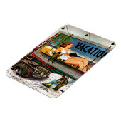 Billboard Painters in Winter van Stevan Dohanos Magneet (Linkerzijde)