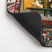 Billboard Painters in Winter van Stevan Dohanos Muismat (Hoek)