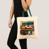 Billboard Painters in Winter van Stevan Dohanos Tote Bag (Voorkant (product))
