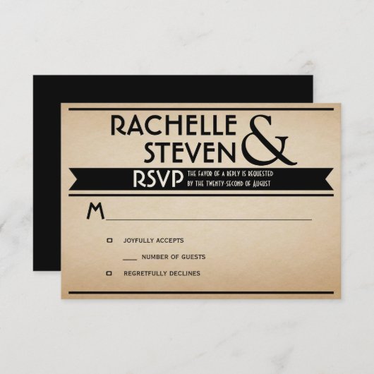 Billboard Wedding RSVP (Voorkant / Achterkant)