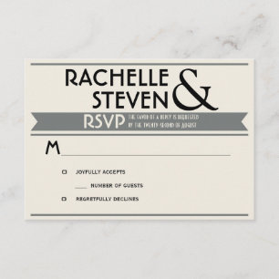 Billboard Wedding RSVP Kaartje