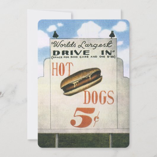  Billboard, werelds grootste drive in hotdogs (Voorkant)