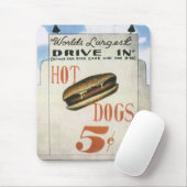  Billboard, werelds grootste drive in hotdogs Muismat (Met muis)