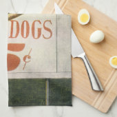  Billboard, werelds grootste drive in hotdogs Theedoek (Quarter Fold)