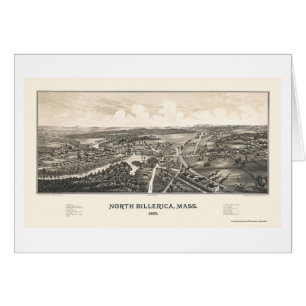 Billerica du nord, carte panoramique de mA - 1887