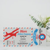 Billet avion Anniversaire Fête Invitation (Debout devant)