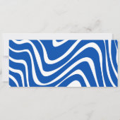 Billet avion bleu Anniversaire Fête Invitation (Dos)