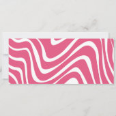 Billet avion rose Anniversaire Fête Invitation (Dos)