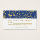 Billet Blue & Gold Oriental Floral, Déchets (Devant)