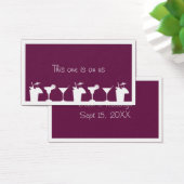 Billet boisson personnalisée mariage cocktail viol (Bureau)