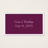 Billet boisson personnalisée mariage cocktail viol (Dos)