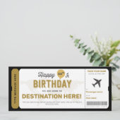 Billet Cadeau Anniversaire Carte Carte Pass Embarq (Debout devant)