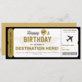 Billet Cadeau Anniversaire Carte Carte Pass Embarq (Devant / Derrière)