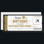 Billet Cadeau Anniversaire Carte Carte Pass Embarq<br><div class="desc">C'est la meilleure façon de faire un voyage surprise pour toute occasion ! Convient à tout âge.</div>