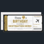 Billet Cadeau Anniversaire Carte Carte Pass Embarq<br><div class="desc">C'est la meilleure façon de faire un voyage surprise pour toute occasion ! Convient à tout âge.</div>