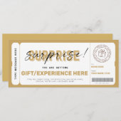 Billet cadeau Anniversaire Surprise Modèle (Devant / Derrière)