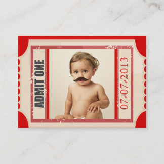 Billet Carnaval Anniversaire Invitation Carte Chub