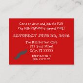 Billet Carnaval Anniversaire Invitation Carte Chub (Dos)