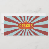 Billet Carnaval Cirque Invitation Anniversaire (Dos)
