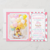 Billet Carnaval Cirque Invitation Anniversaire (Devant)