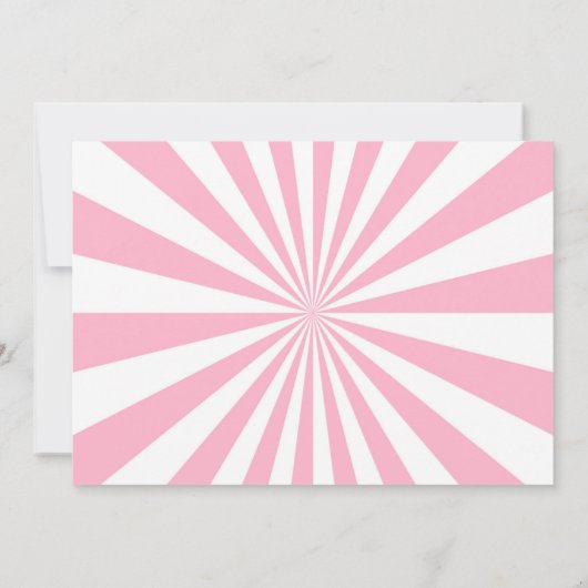 Billet Carnaval Cirque Invitation Anniversaire (Dos)