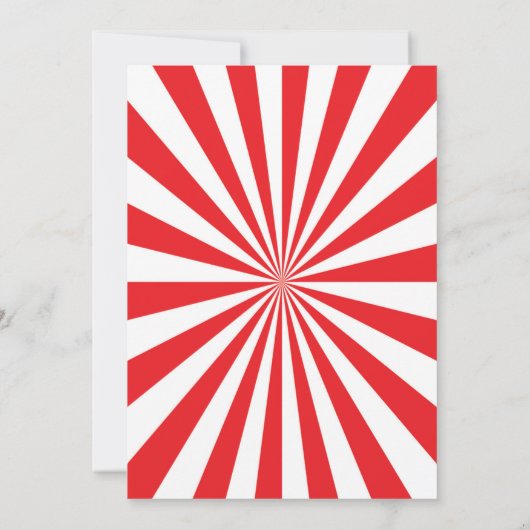 Billet Carnaval Cirque Invitation Anniversaire (Dos)